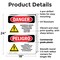 Signmission Hazardous Waste Storage Area Bilingual Danger Sign, Plastic, 18in W x 24in L, 2PK OS-2PACK-DS-P-1824-VS-1321 - alternate 6